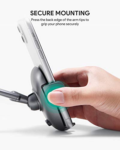 AUKEY Support Téléphone Voiture Rotation à 360 Degrés Tableau de Bord  Pare-Brise Support Portable Voiture Smartphone 